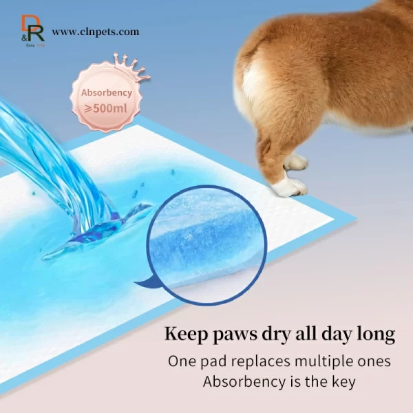 Stock Puppy Pet Pad Disposable Potty Tray Training Pads Disposable Blue Underpad Select Pee Pee Pad - Image 3