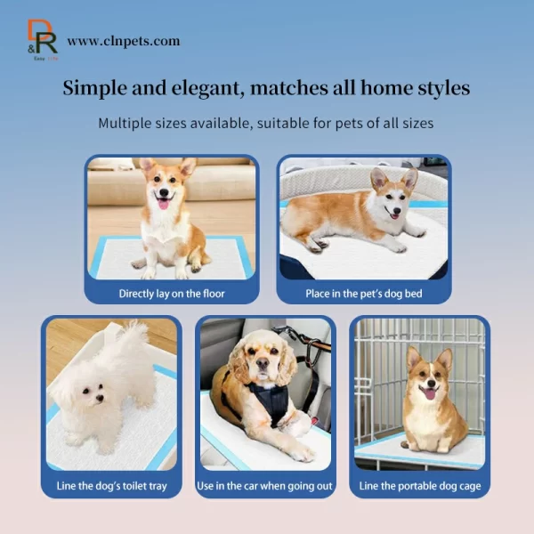 Stock Puppy Pet Pad Disposable Potty Tray Training Pads Disposable Blue Underpad Select Pee Pee Pad - Image 5