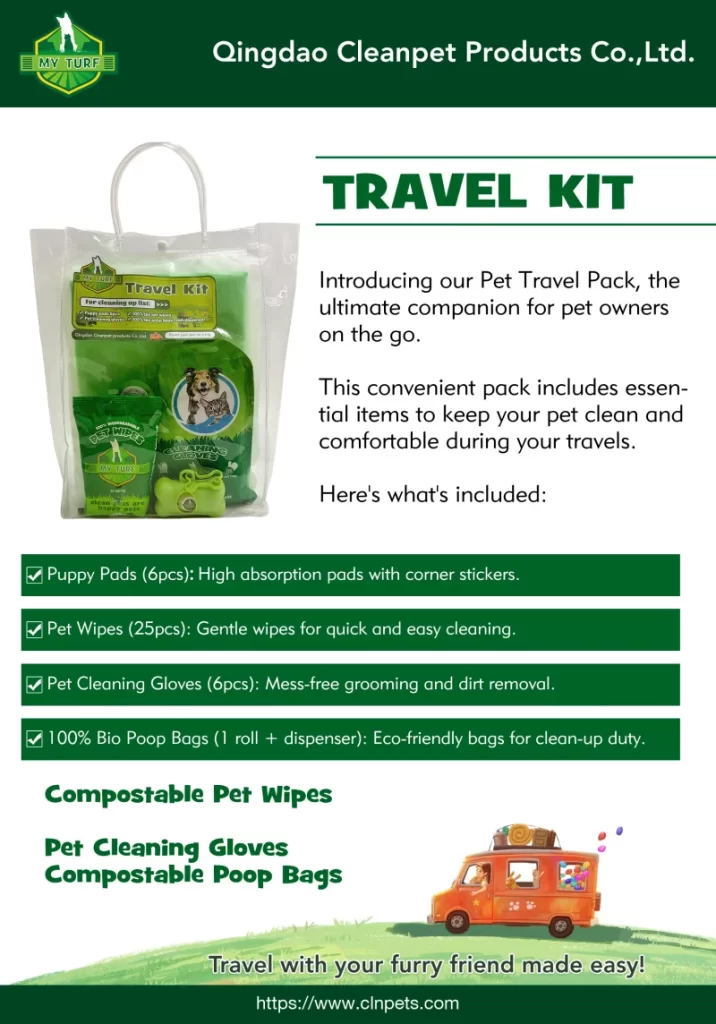 Pet clean Travel Kit