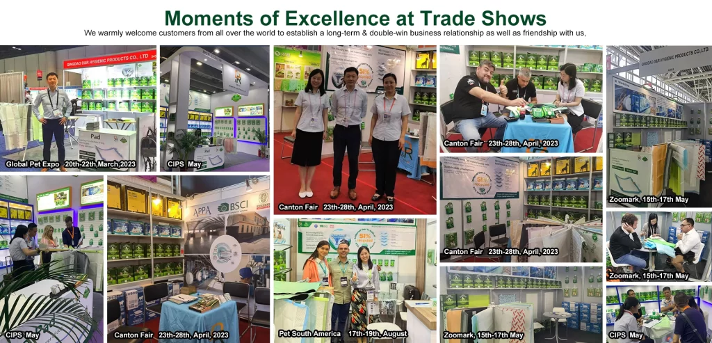 Moments of Excellence at Pet Pee Pad Trade Shows