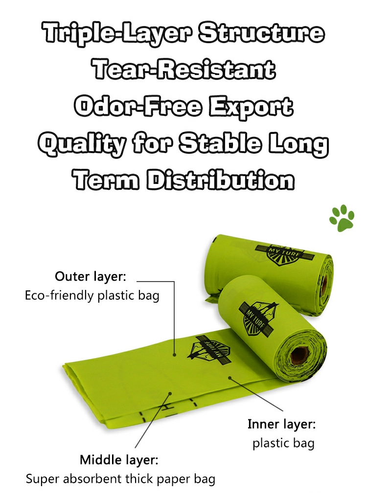 Dog poop bag roll fitting into a dispenser holder