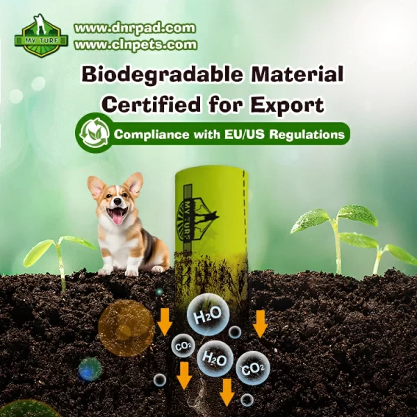 Scented dog poop bags packaging with fresh scent label