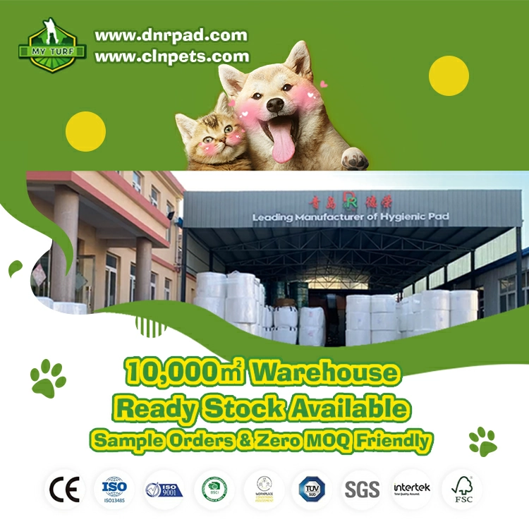 Compostable dog poop bags with green leaf icon