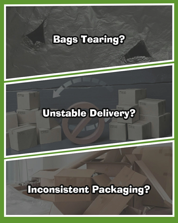 Dog poop bag with recycled plastic symbol