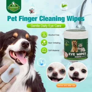 Eco-Friendly Pet Finger Cleaning Wipes - Soft and Durable Wet Wipes for Dogs and Cats