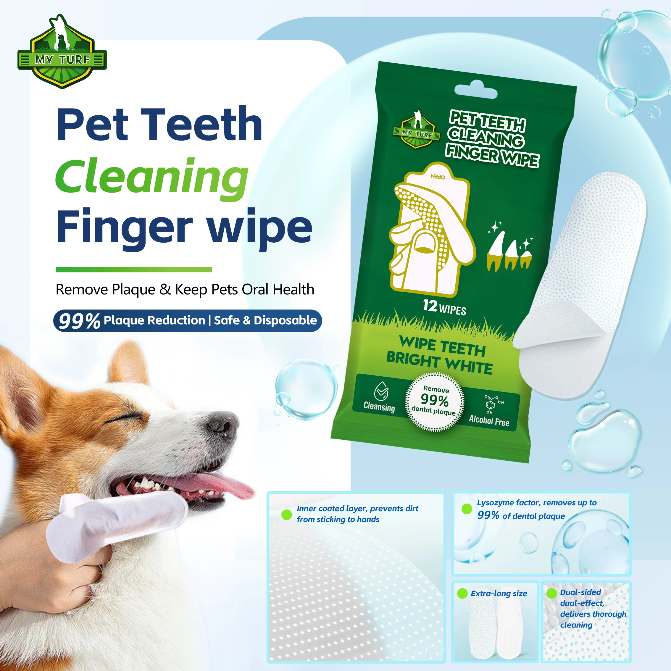 Anti-slip Silicone Finger Pet Clean Wipe - Image 2